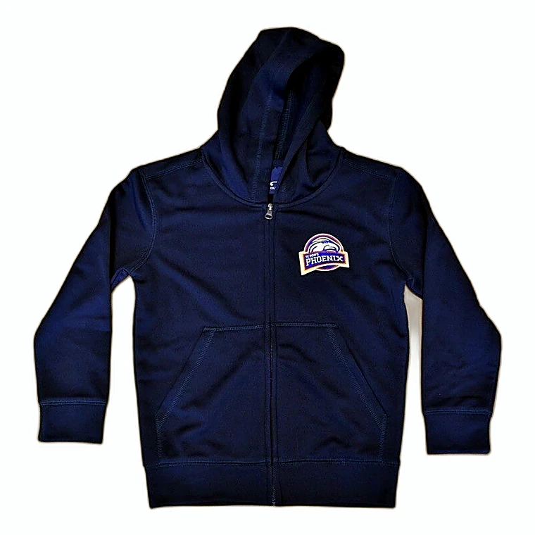 Navy Zip Hoodie